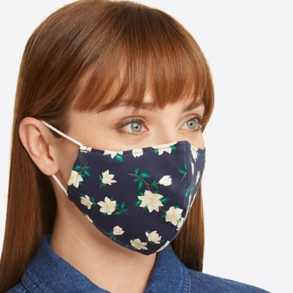 Magnolia Floral Face Mask Nassau Navy bundle Ipsy